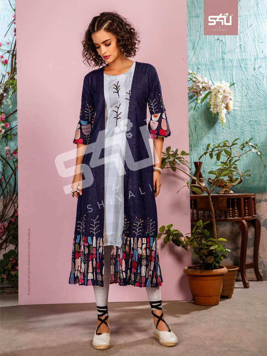 S4u Hello Jackets Vol 4 Designer Fancy Kurtis With Jacket S4u Hello Jackets Vol 4 Designer Fancy Kurtis With Jacket